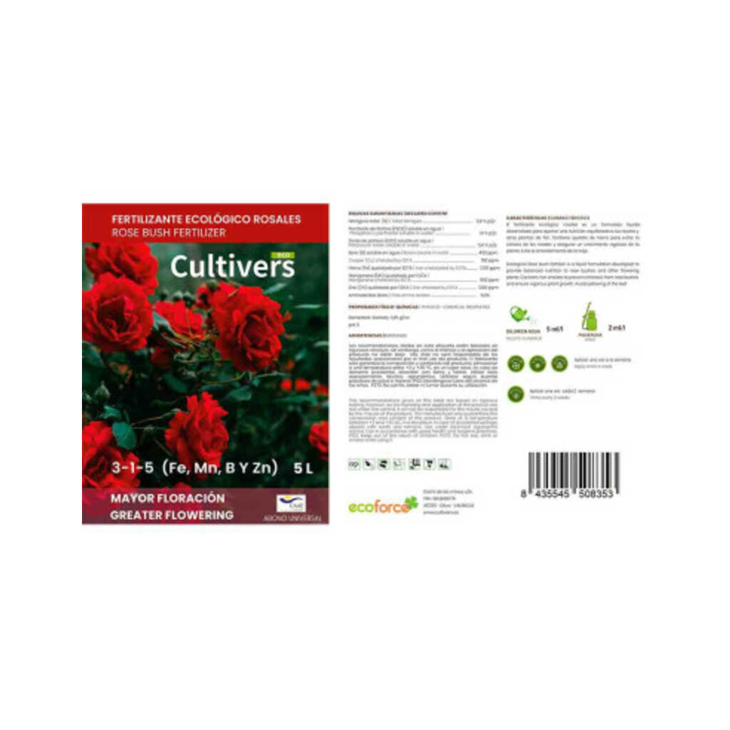 Abono Rosales líquido ecológico Cultivers 250 ml_1
