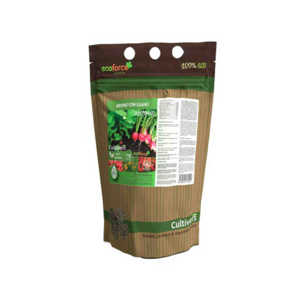Abono universal granulado ecológico con guano Cultivers 1 kg