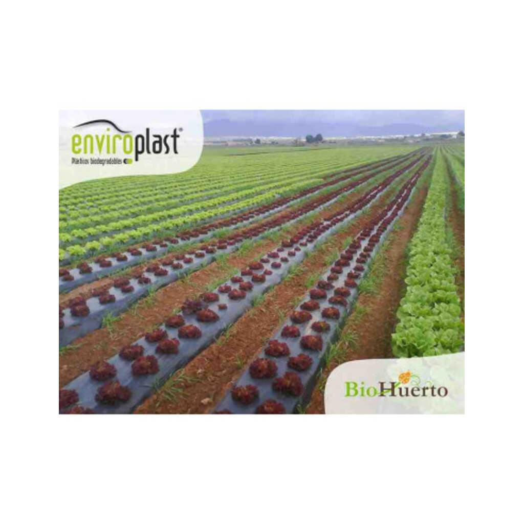 Acolchado biodegradable Enviroplast Negro 1,2x100m 5