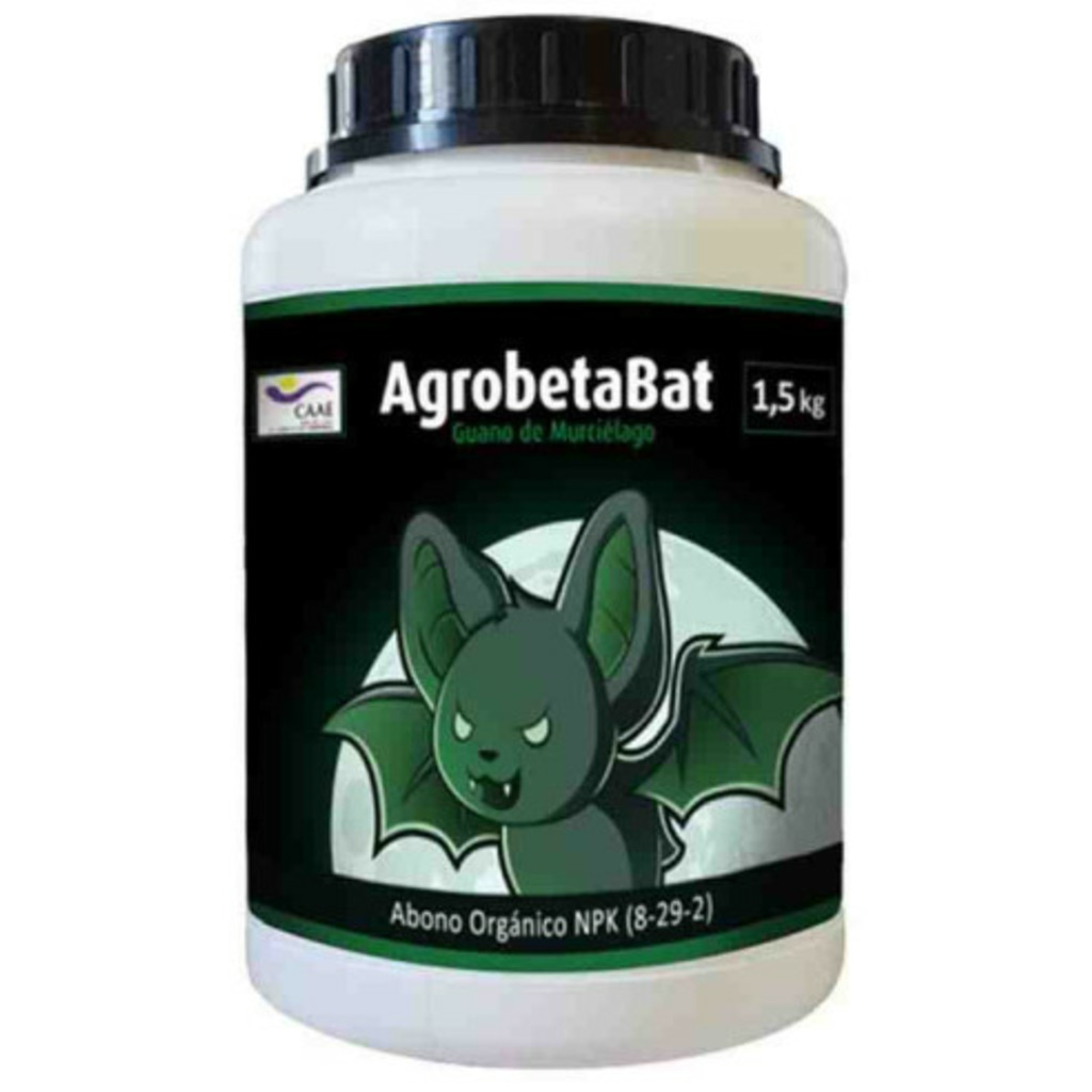AgrobetaBat Guano de murciélago granulado 1,5Kg