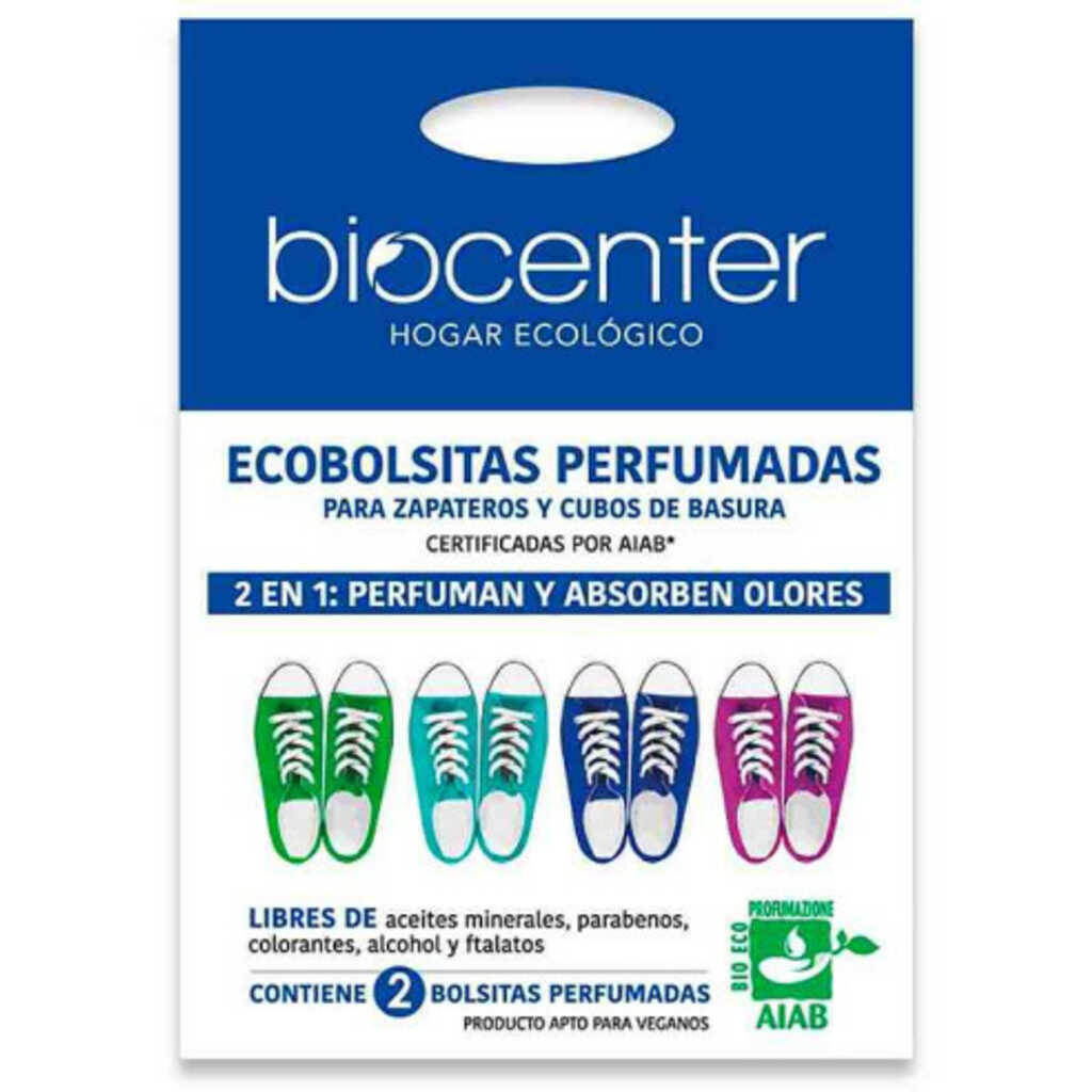 Ambientador ecológico absorbe olores zapateros y cubos de basura 2 unid.