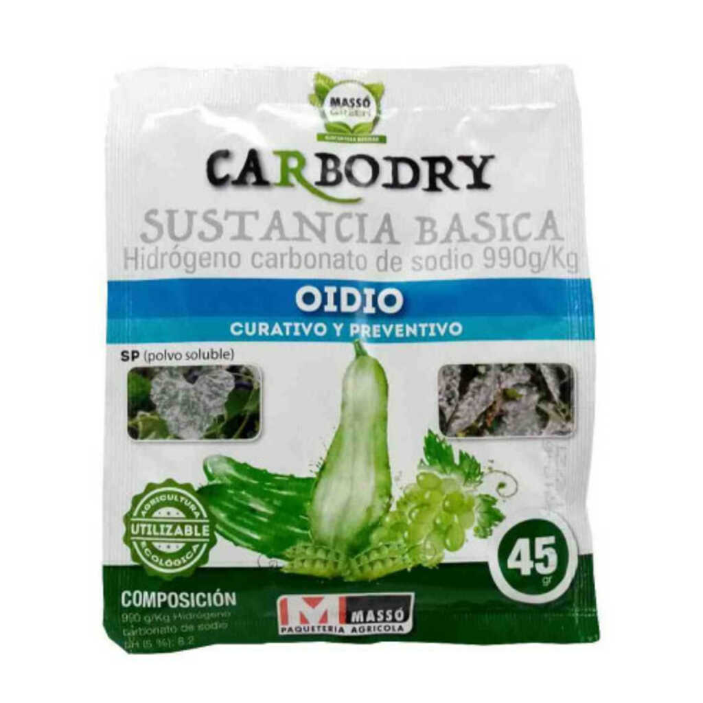Anti oidio Carbodry (Hidrógeno carbonato de sodio) 45g