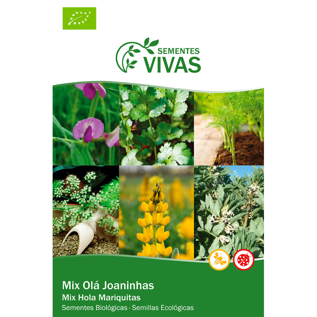 Semillas ecológicas para atraer mariquitas y otros insectos