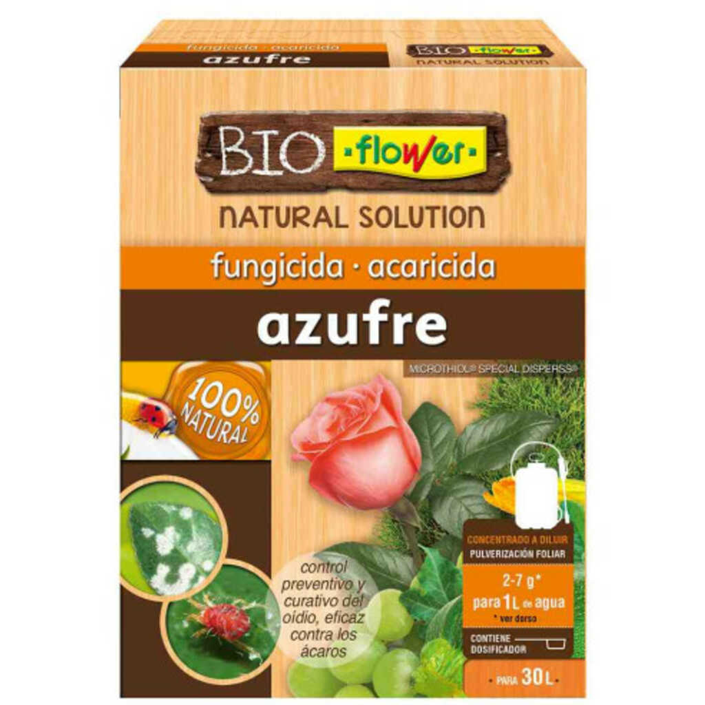 Azufre BioFlower fungicida y acaricida 6x15g
