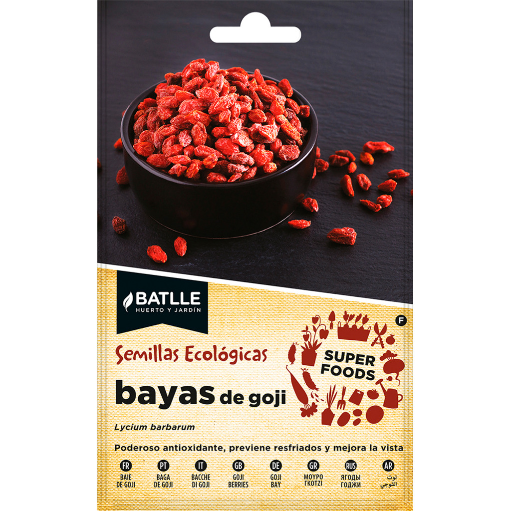 Semillas ecológicas super food de bayas de Goji