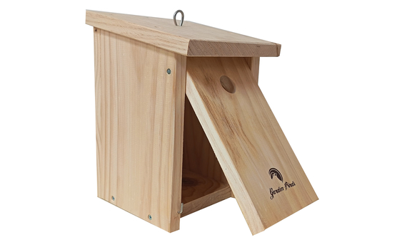 Caja nido de madera para pájaros para colgar 26mm 3