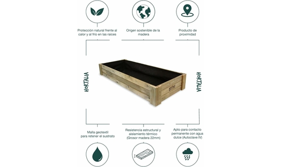 Cajón de cultivo Box XXL30 Hortalia 4