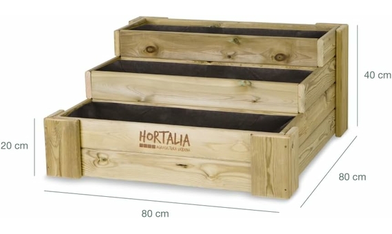 Cajón de cultivo Box Stairs 80 Hortalia 3