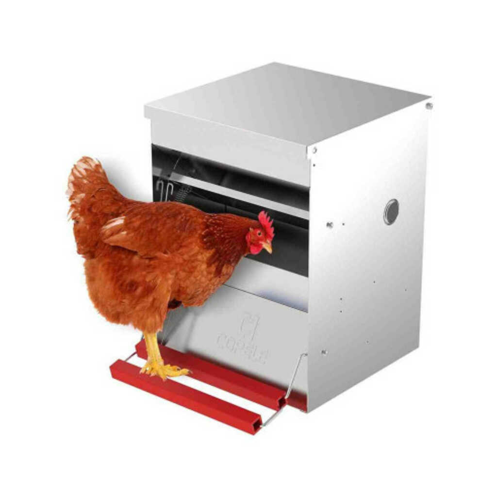 Comedero apertura mecánica para gallinas 6kg