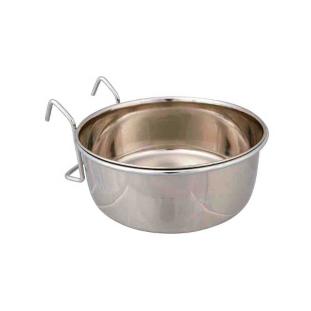 Comedero-bebedero de acero inox. 600ml