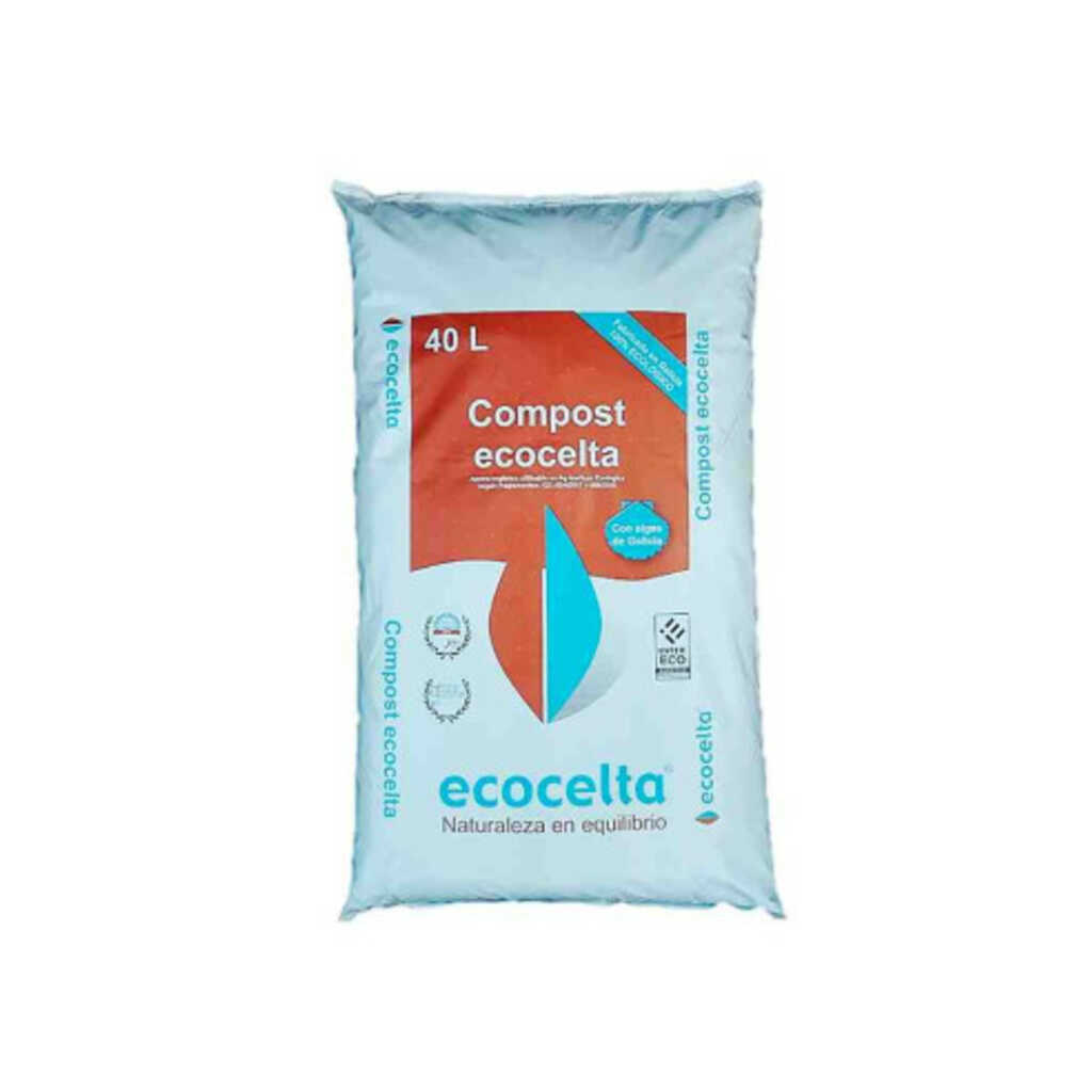 Compost Ecológico Ecocelta 40L en palé (60 sacos de 40L) - Envío gratuito