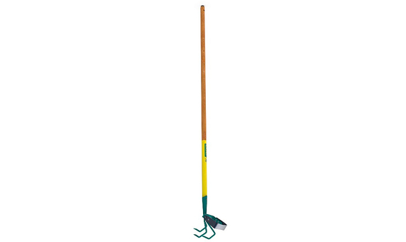 Cultivador 3 dientes + rascador oscilante con mango de madera de 150cm naturOvert Leborgne