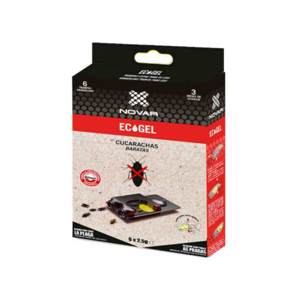 Ecogel trampa cucarachas (6 unidades)