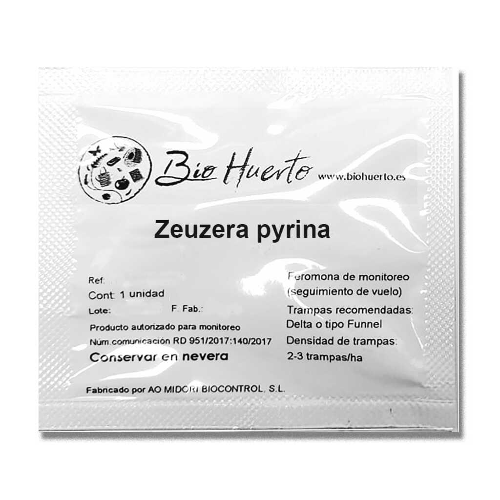 Feromona sexual para monitoreo del taladro de la madera (Zeuzera pyrina)
