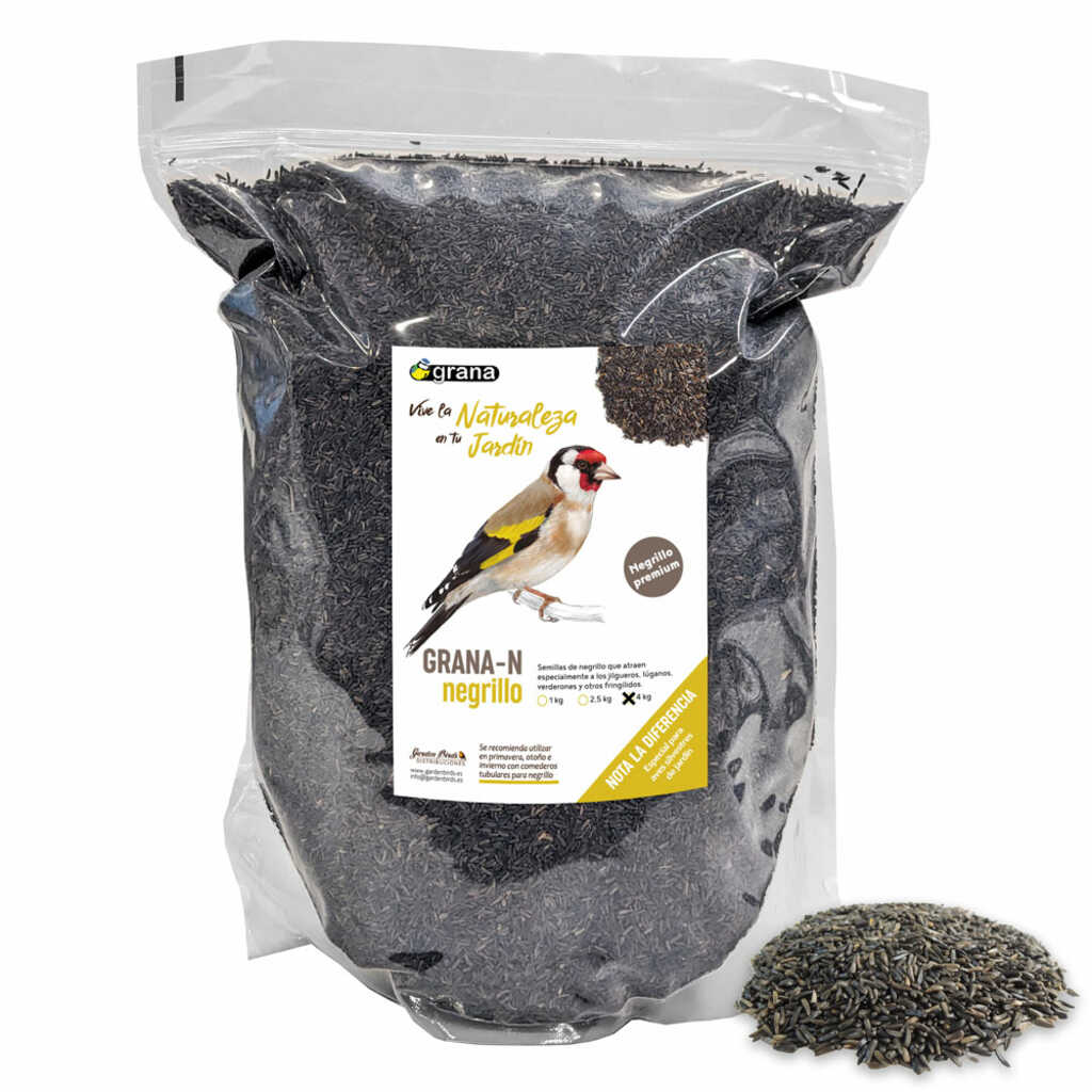 GRANA-N-G Bolsa de negrillo. Alimento para aves silvestres 4 kg