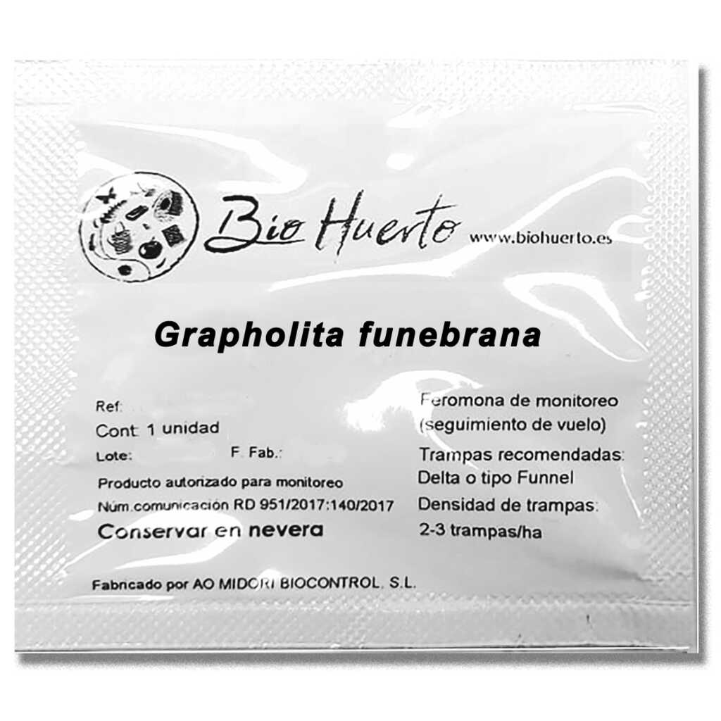 Feromona sexual para monitoreo de Grapholita funebrana (gusano del ciruelo)