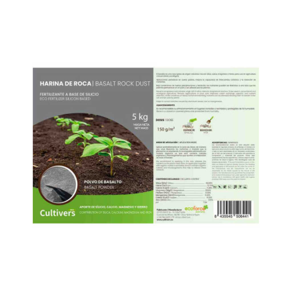 Harina de roca ecológica Cultivers 6kg_1