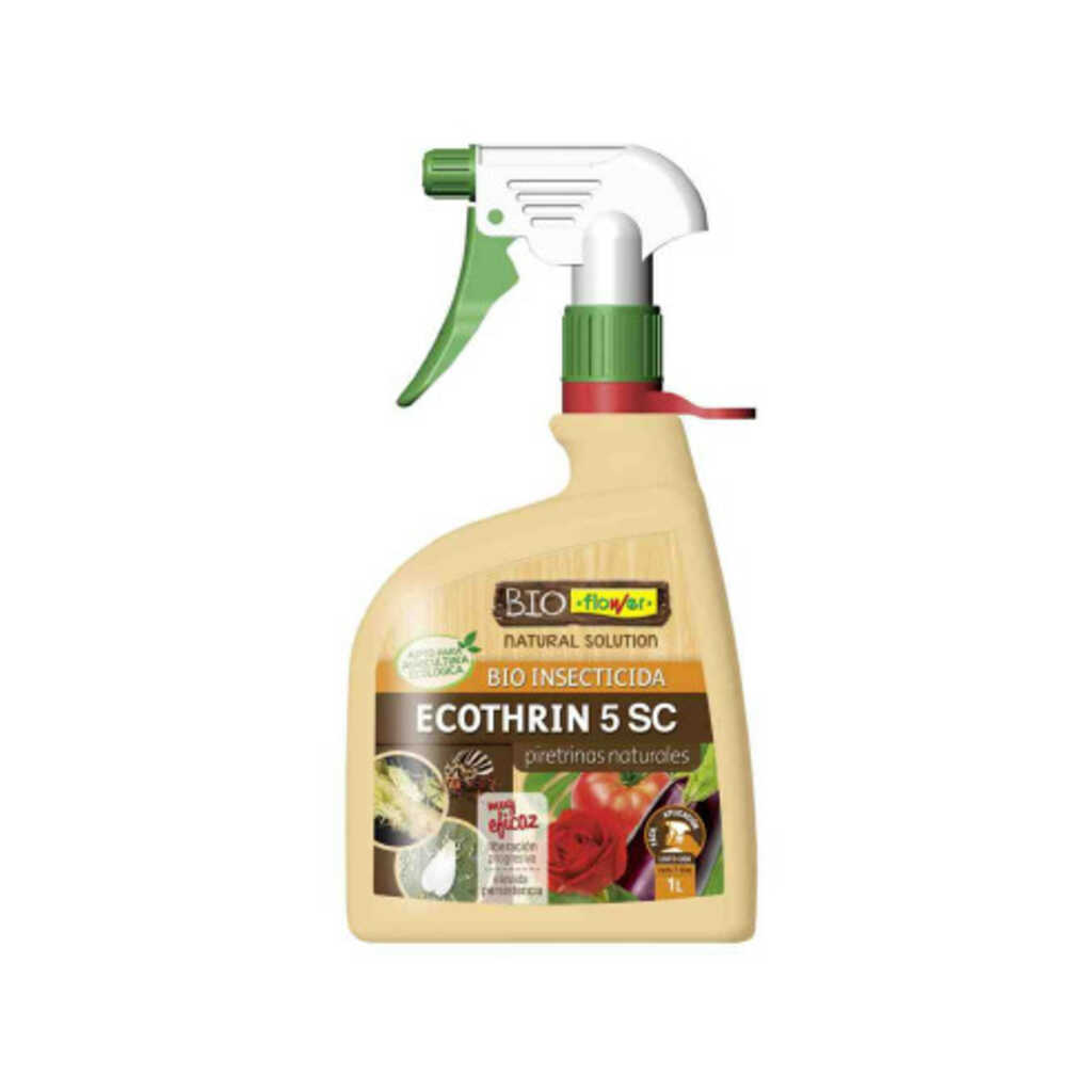 Insecticida Ecothrin 5 SC Piretrina natural 1L Listo para su uso