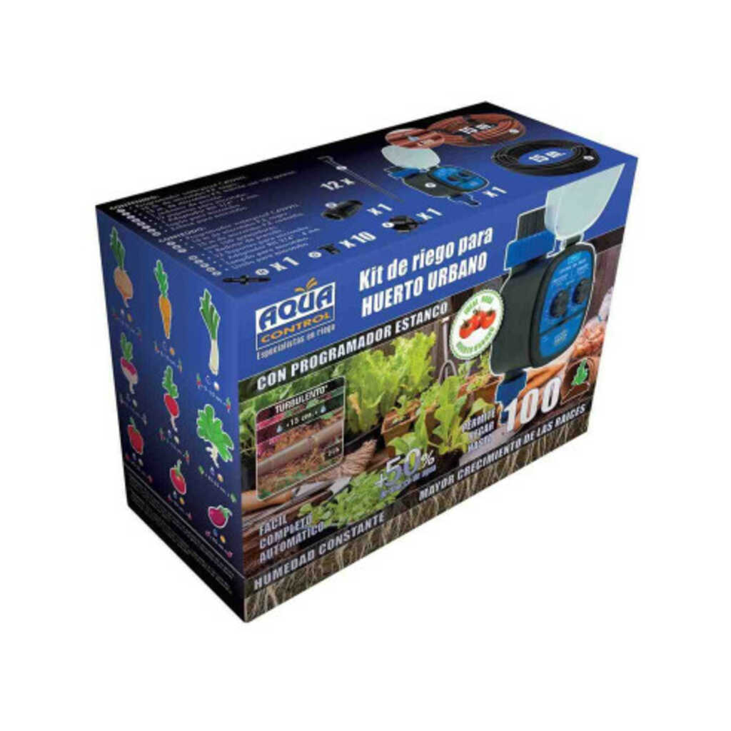 Kit de riego gota a gota para huerto urbano