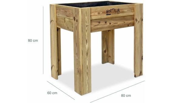 Mesas de cultivo Gardenbrico Hortalia M80 altura 80cm (80x60x80) 3
