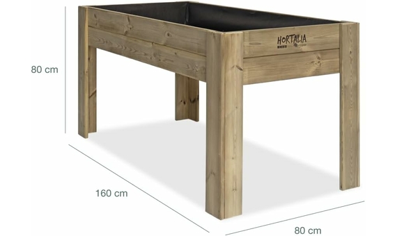 Mesa de cultivo Gardenbrico Hortalia XL80 altura 80cm (160x80x80) 3