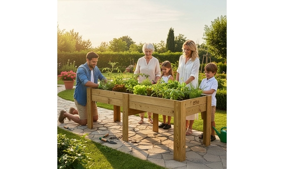 Mesa de cultivo Gardenbrico Hortalia XXL80 altura 80cm (200x80x80)_1