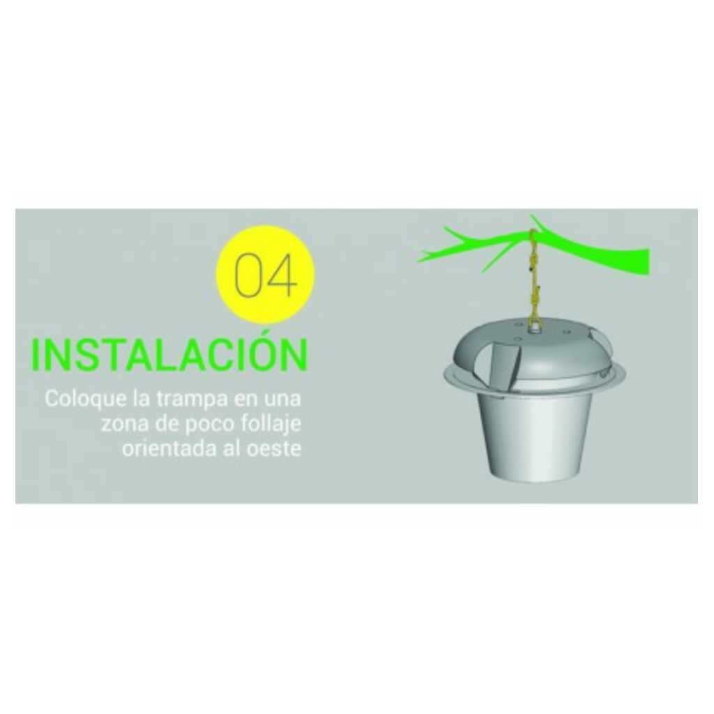 Mosquero para monitoreo y captura masiva (compostable) 7