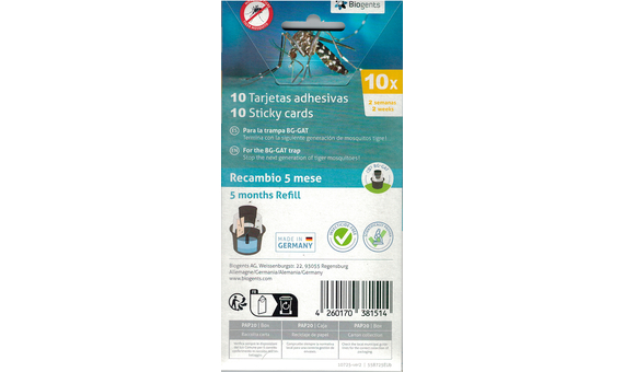 Placas adhesivas de recambio para trampa BG-Gat Reflect Tech (10 unid.)