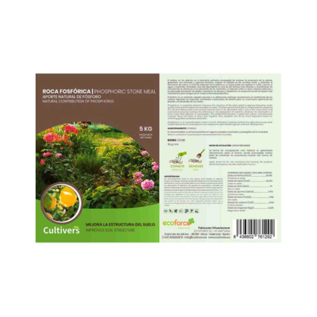 Roca fosfórica ecológica Cultivers 5 kg_1