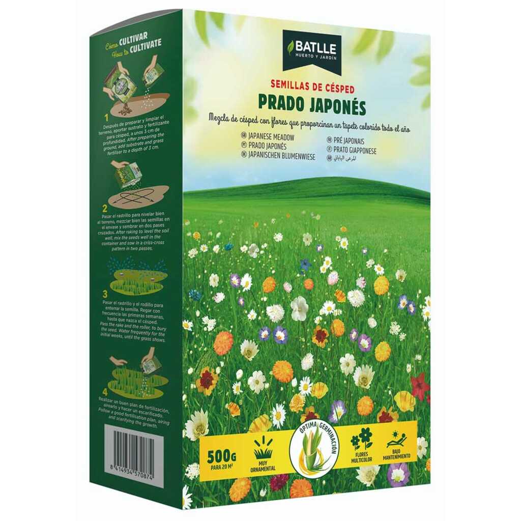 Semillas de Césped Prado Japonés BATLLE 500g