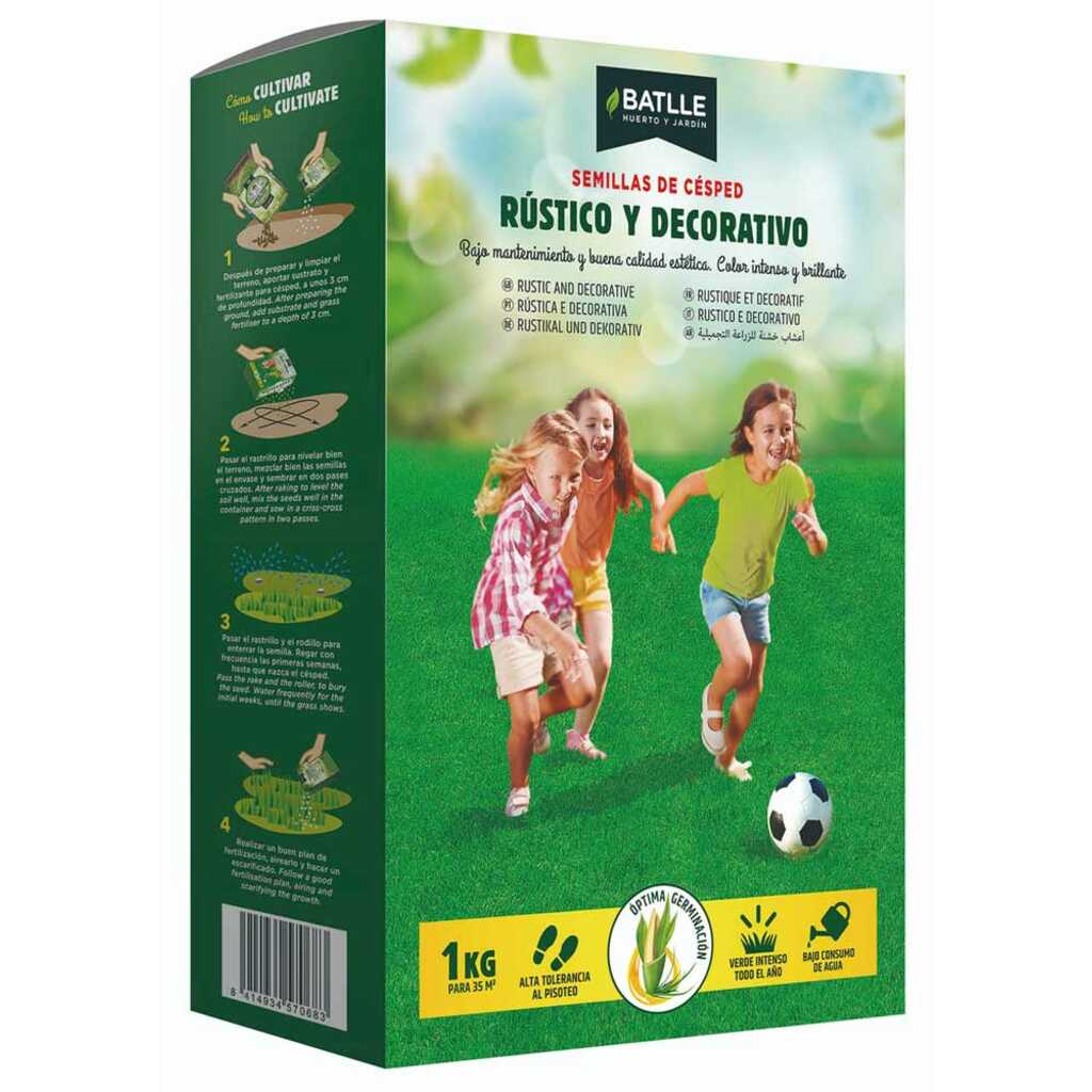 Semillas de Césped Rústico y Decorativo BATLLE