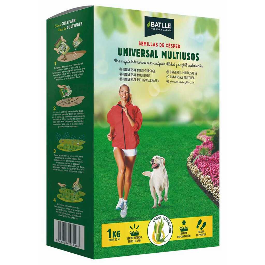 Semillas de Césped Universal Multiusos BATLLE 1kg