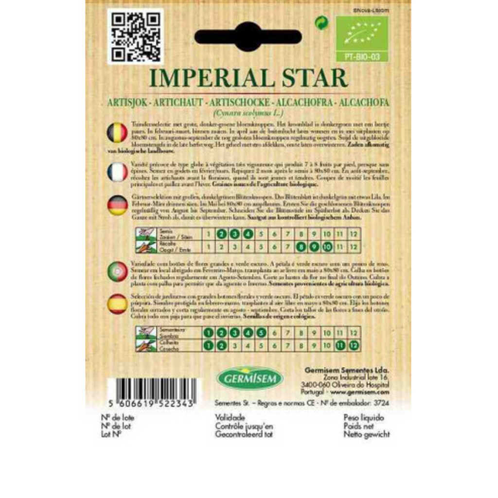 Semillas ecológicas de alcachofa imperial star_1