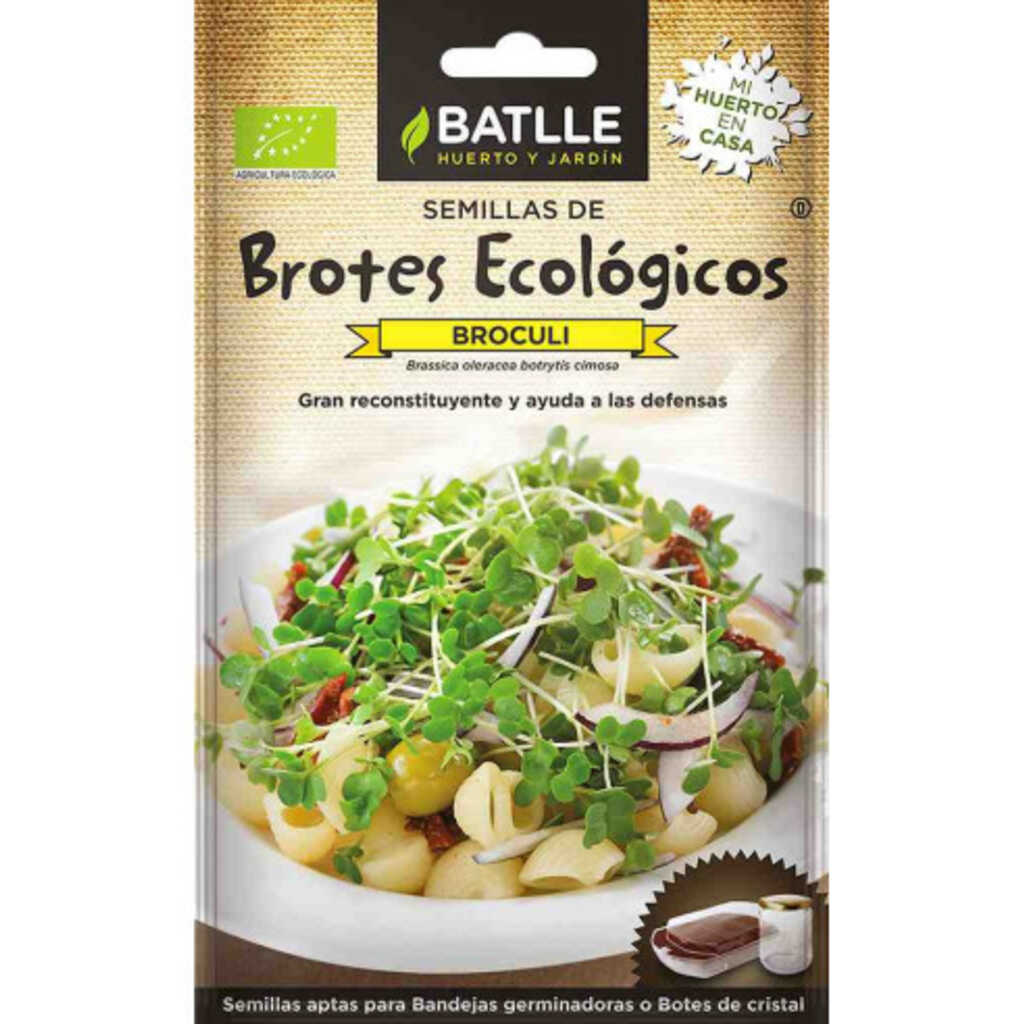 Semillas ecológicas de brotes de brocoli
