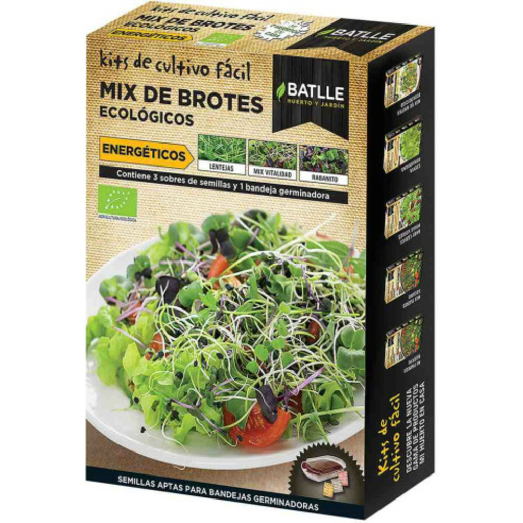 Semillas ecológicas de brotes Mix Energético + germinadora