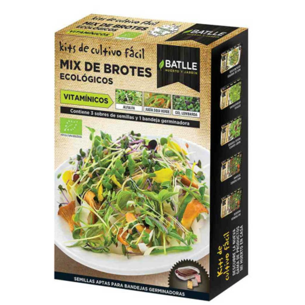 Semillas ecológicas de brotes Mix Vitamínicos + germinadora