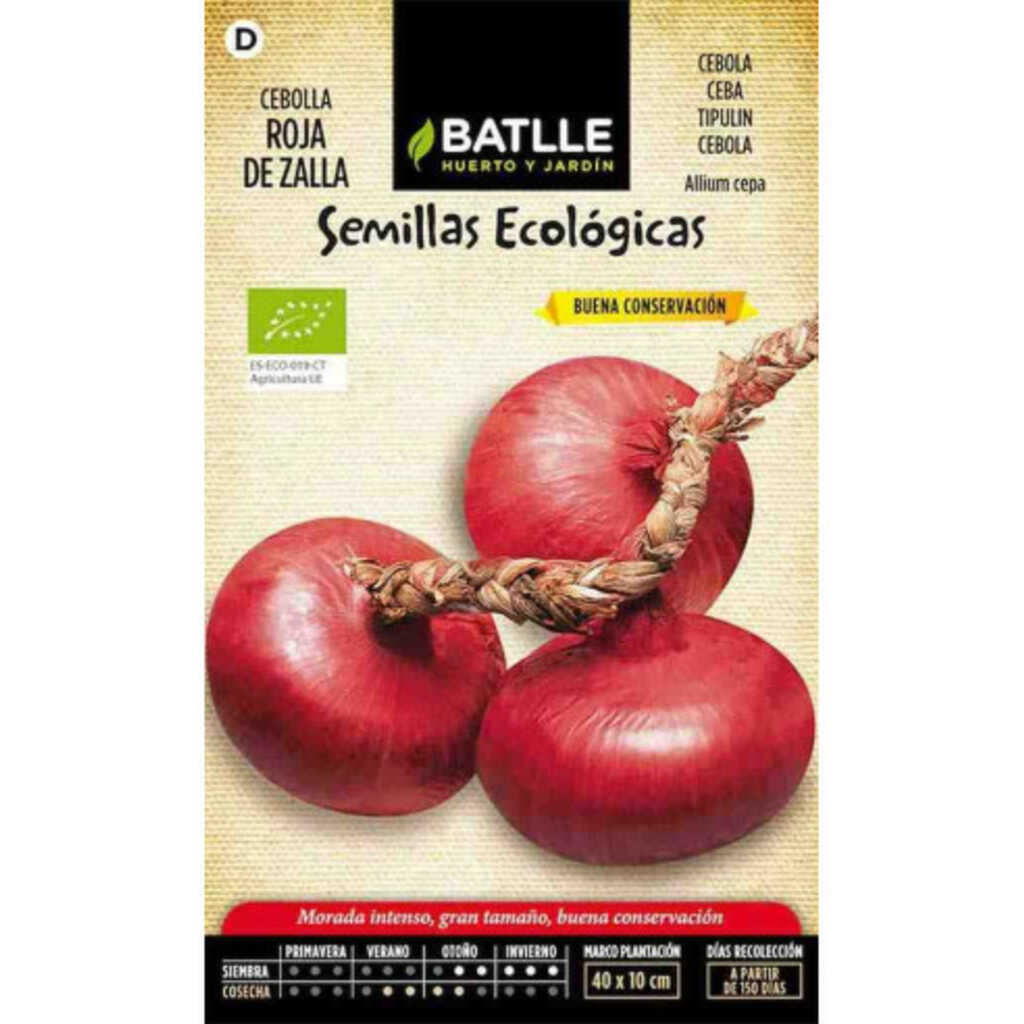 Semillas ecológicas de cebolla roja de Zalla 100g