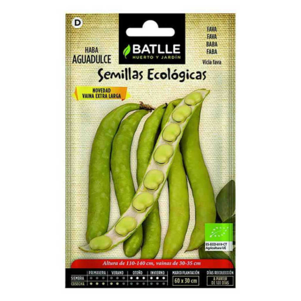 Semillas ecológicas de haba aguadulce 500g