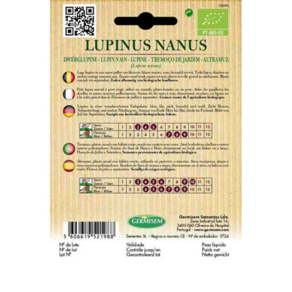 Semillas ecológicas de lupino o altramuz silvestre (En oferta 2x1))_1