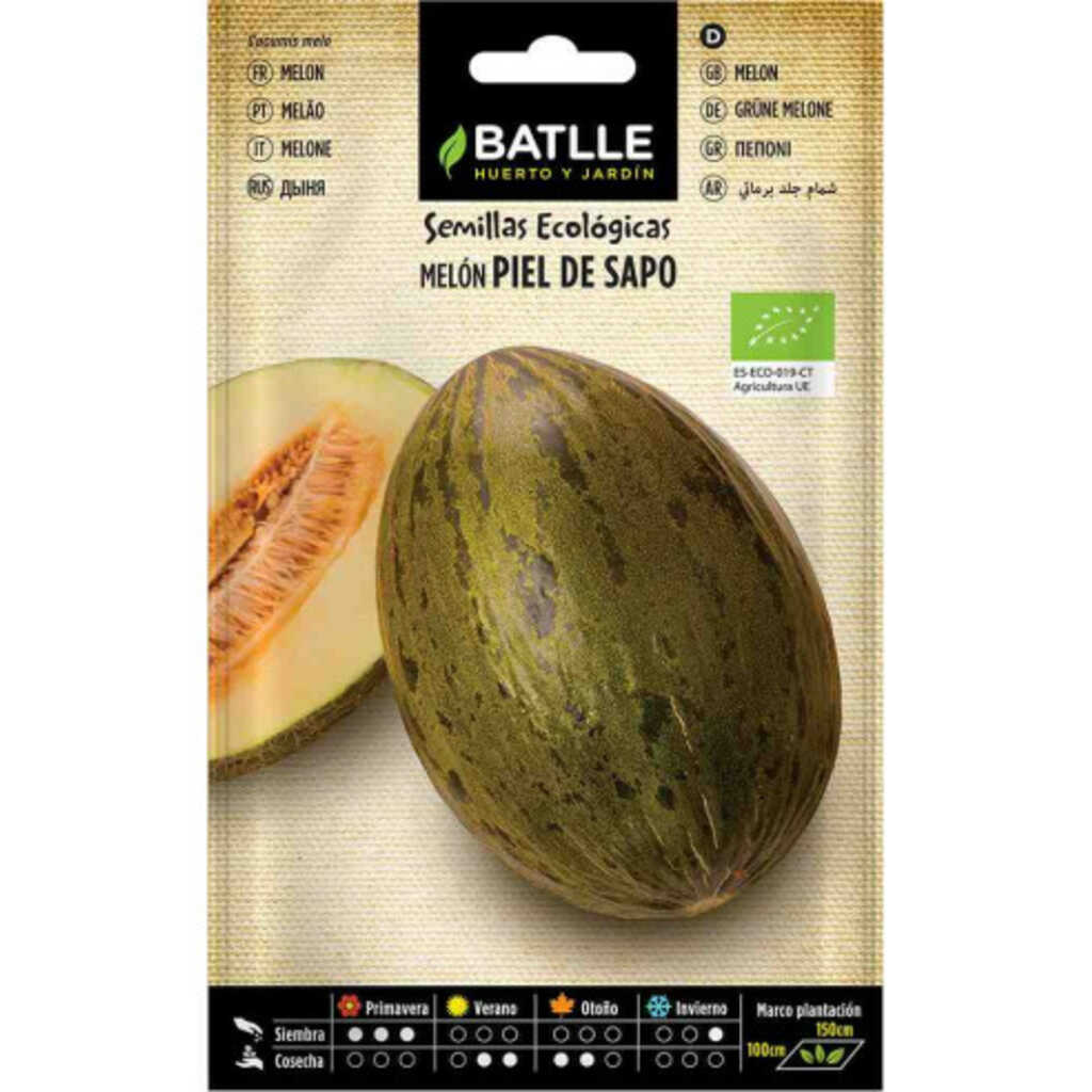 Semillas ecológicas de melón piel de sapo