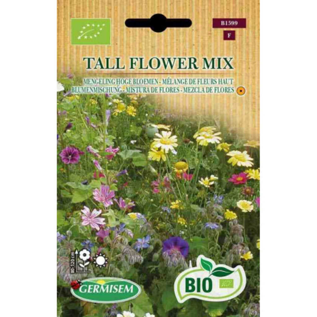 Semillas ecológicas de mezcla de flores altas