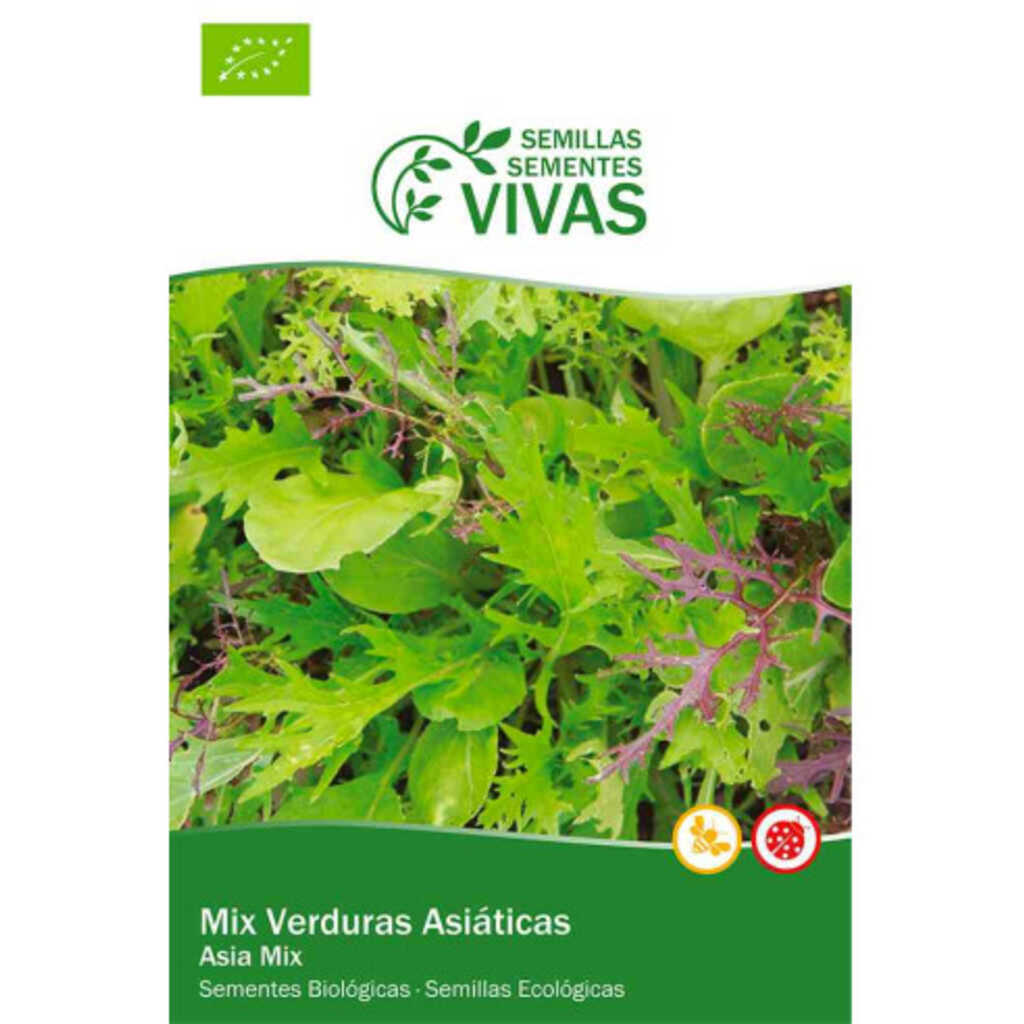 Semillas ecológicas de mix de verduras asiáticas