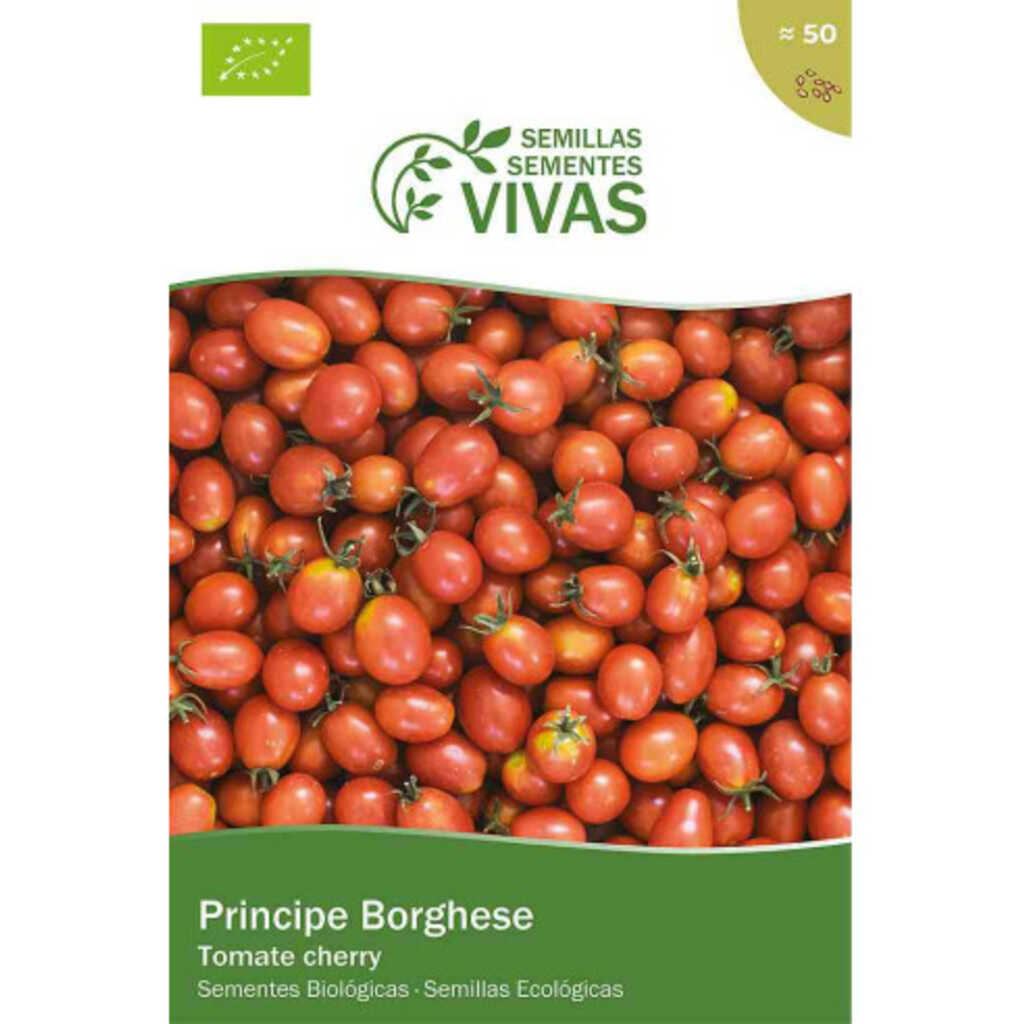 Semillas ecológicas de tomate cherry Príncipe Borghese