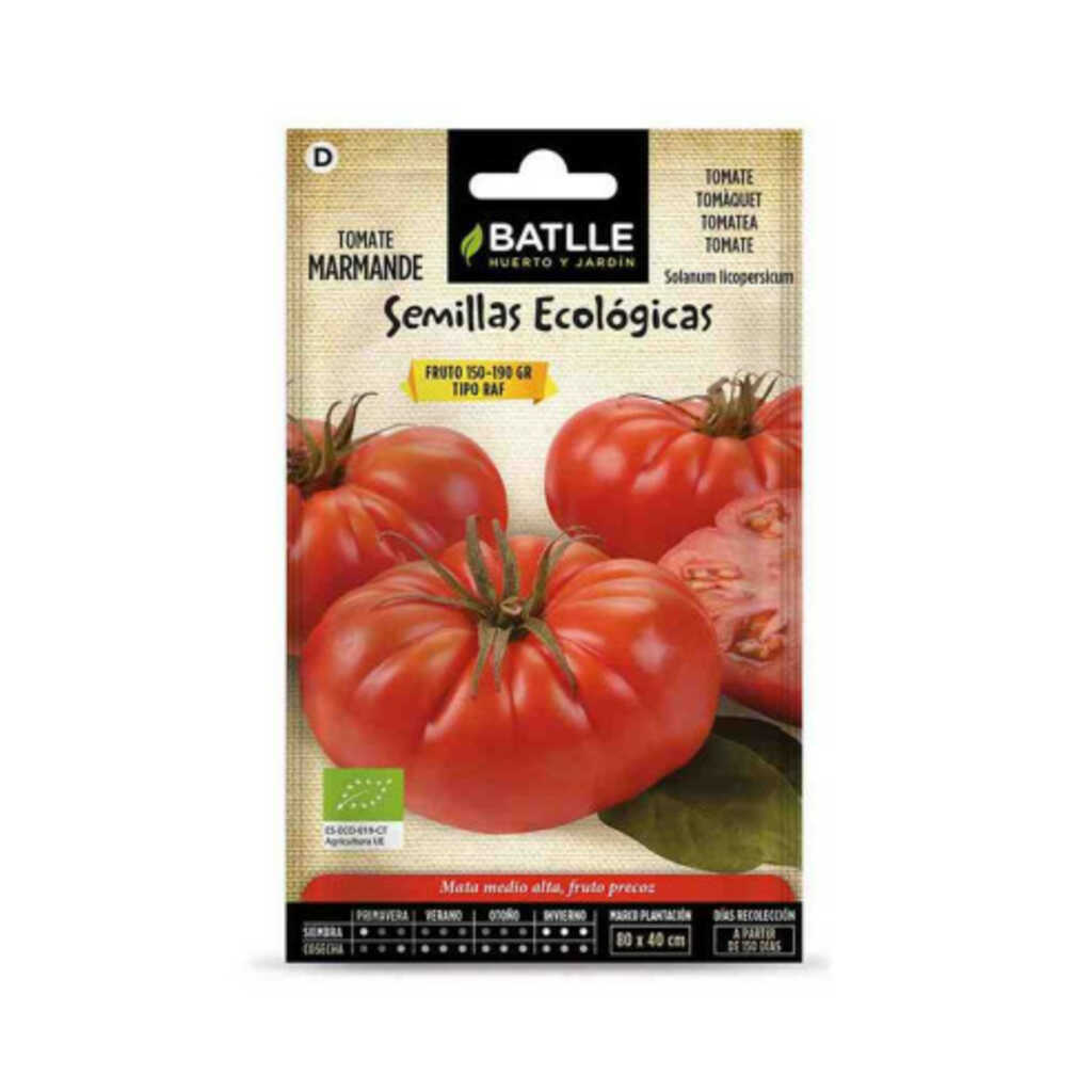 Semillas ecológicas de tomate marmande raf