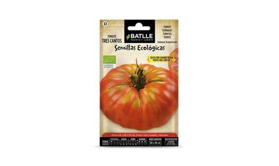 Semillas ecológicas de tomate tres cantos gigante rosa