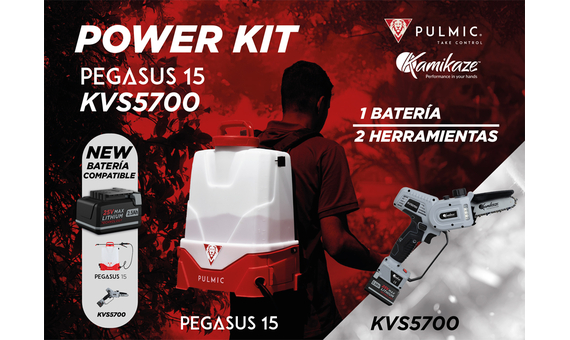 POWER KIT SIERRA KVS5700 + PULVERIZADOR PEGASUS 15