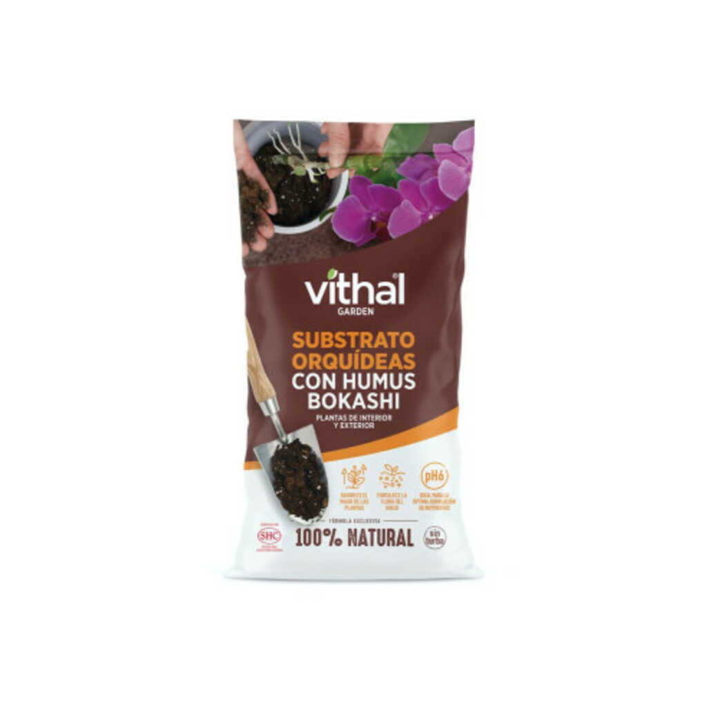 Substrato para orquídeas con humus de algas bokashi 2kg