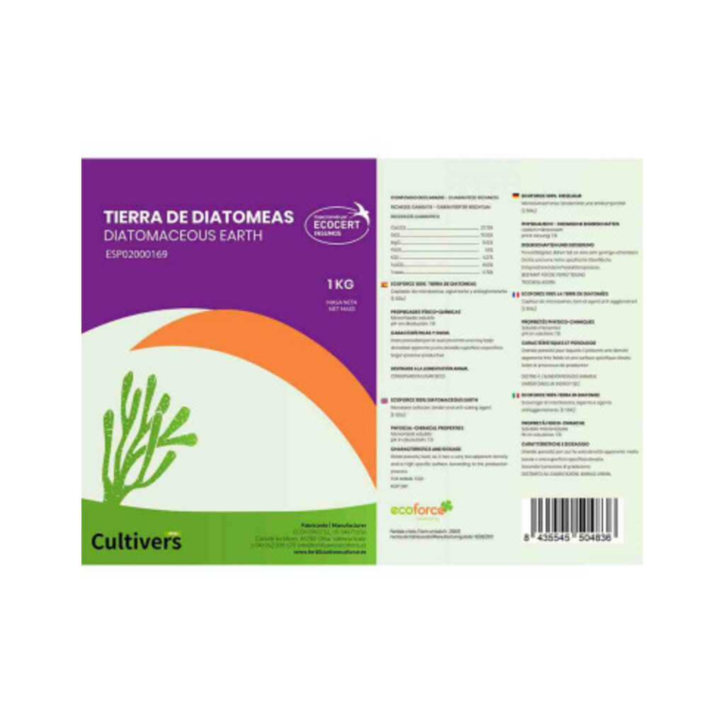 Tierra de diatomeas Cultivers 1 kg 3