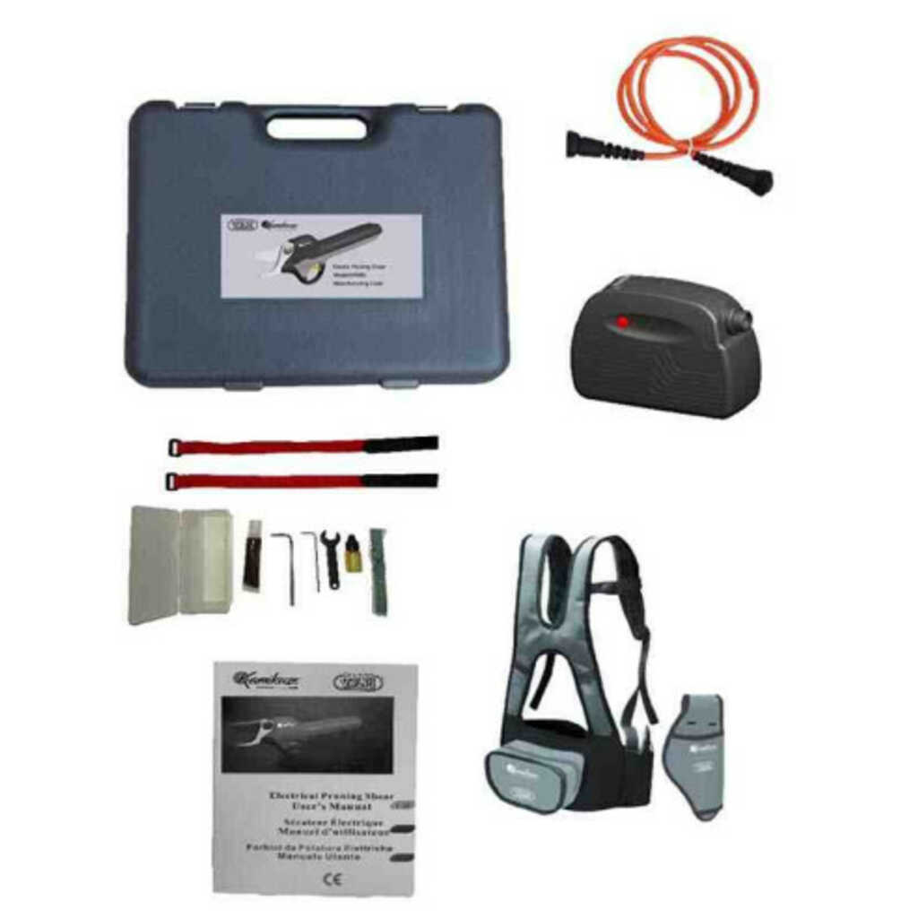 Tijera de poda eléctrica profesional Kamikaze KV-700 batería con mochila_1