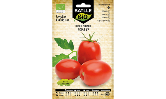 Semillas ecológicas de tomate pera Roma VF